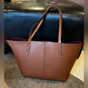J. Crew Brown Leather Tote